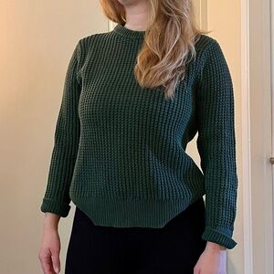 J. Crew Forest Green Women's Crew Neck Sweater